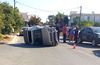 Τροχαίο στην Πόλη - Αυτοκίνητο προσέκρουσε σε σταθμευμένα οχήματα και “ντεραπάρισε”