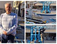 Eργασίες για την τοποθέτηση του Καρουζέλ στην Κω