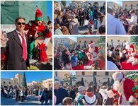 O Άγιος Βασίλης επισκέφτηκε τις γειτονιές της Κω και μοίρασε δώρα