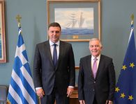 Συνάντηση του Βασίλη Α. Υψηλάντη με τον Υπουργό Ναυτιλίας Βασίλη Κικίλια  