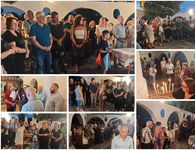 Πλήθος πιστών στο εξωκλήσι της Παναγίας Συντριανής για τον εσπερινό της Κοιμήσεως της Θεοτόκου