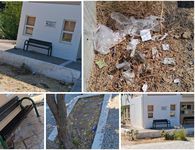 Παράπονα για τα σκουπίδια έξω από το αγροτικό ιατρείο Πυλίου