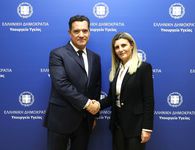 Τον Υπ. Υγείας A. Γεωργιάδη επισκέφτηκε η Πρόεδρος του Ιατρικού Σ/γου Κω Κ. Γαβαλά