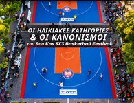 Οι ηλικιακές κατηγορίες και οι κανονισμοί του 9ου Kos 3X3 Basketball Festival