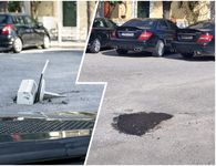 Έκλεισαν την επικίνδυνη λακκούβα στην οδό Αμερικής στην πόλη της Κω - Κάτοικοι είχαν βάλει μέσα κλιματιστικό