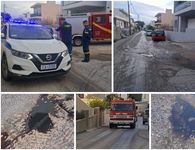 Γέμισε πετρέλαιο δρόμος στο Πλατάνι...