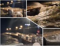 Ισχυροί άνεμοι σαρώνουν την Κω - Έσπασαν τα μπλόκια στο λιμάνι