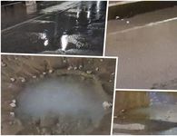 Ζημιά σε κεντρικό αγωγό της ΔΕΥΑΚ στο Ψαλίδι - Γέμισε νερά η περιοχή