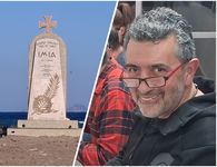 Eπιμνημόσυνη Δέηση στo Μνημείο των Ιμίων στην περιοχή Σκανδαρίου (Φάρος) που τοποθετήθηκε από το Εργαστήριο Ψηφιδωτών της Μητροπόλεως