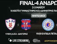 2-3/5 ΣΤΗΝ ΚΩ ΤΟ F4 ΜΠΑΣΚΕΤ ΑΝΔΡΩΝ