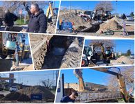 Εργασίες από την ΔΕΥΑΚ στην διασταύρωση προς Τιγκάκι 