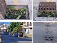 Διαμαρτυρίες κατοίκων στο Πλατάνι για φρεάτιο γεμάτο χόρτα και "φυτά" που πλημμυρίζει