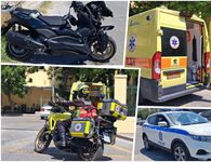 Τροχαίο στον Επαρχιακό: Σφοδρή σύγκρουση αυτοκινήτου με μηχανή 
