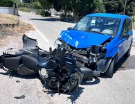 Σοβαρό τροχαίο στο Πλατύ Κυπαρίσσι – Ακρωτηριάστηκε το δάχτυλο οδηγού μηχανής