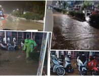 Προβλήματα απο την ισχυρή βροχόπτωση - Πλημμύρισε η Αβέρωφ και ο δρόμος στου "Σκλαβενιτη"