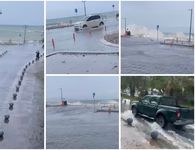 Σε "Βενετία"  μετατράπηκε το λιμάνι της Κω - Πλημμύρισε οι παραλιακός δρόμος από την Αβέρωφ μέχρι το Ακταίον (vid)