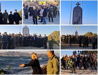 Συγκίνηση και εθνική υπερηφάνεια στην επιμνημόσυνη δέηση στο Φάρο για τους ήρωες των Ιμίων μπροστά στο νέο μνημείο