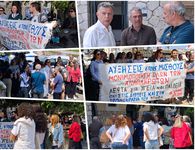 Απεργιακή συγκέντρωση των εκπαιδευτικών στο Δημαρχείο Κω: Λεφτά για μισθούς, υγεία και παιδεία. Ούτε ευρώ για τους  πολέμους τους!