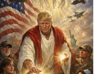 Aντιδράσεις προκάλεσε η ανάρτηση του Ντόναλντ Τραμπ ως Ιησούς 