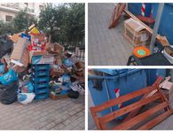 Παράπονα για τα σκουπίδια στις οδούς Αβέρωφ και Θεμιστοκλέους
