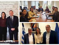 Συνάντηση της Επάρχου Ν. Σβύνου με την Υπ. Κοινωνικής Συνοχής και Οικογένειας και με το Γ.Γ. Υπ. Μετανάστευσης 