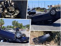 Αυτοκίνητο "ντελαπάρισε" στον Επαρχιακό 