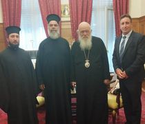 Με τον Αρχιεπίσκοπο κ. Ιερώνυμο συναντήθηκε ο Μητροπολίτης Σύμης, Χάλκης, Τήλου και Καστελλορίζου κ. Χρυσόστομος