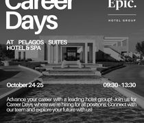 ΗΜΕΡΕΣ ΚΑΡΙΕΡΑΣ EPIC HOTEL GROUP 24 & 25 ΟΚΤΩΒΡΙΟΥ ΣΤΟ PELAGOS SUITES HOTEL & SPA