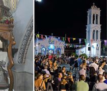 Κοσμοσυρροή στην Ψέριμο για την Παναγιά τη “Μελαχρινή”