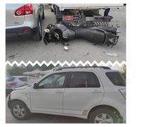 Τροχαίο ατύχημα - Αυτοκίνητο συγκρούστηκε με μηχανή 