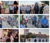 Παρουσία πλήθους πιστών ο πανηγυρικός εσπερινός των Αγίων Αναργύρων στο Τιγκάκι