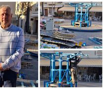 Eργασίες για την τοποθέτηση του Καρουζέλ στην Κω