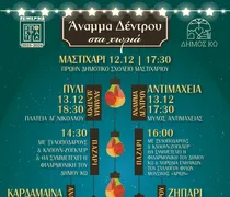 Tο πρόγραμμα εκδηλώσεων με το άναμμα των χριστουγεννιάτικων δέντρων και τα παζάρια σε όλη την Κω