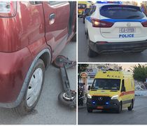 Τροχαίο ατύχημα με πατίνι στο λιμάνι της Κω - Στο νοσοκομείο μεταφέρθηκε η οδηγός του