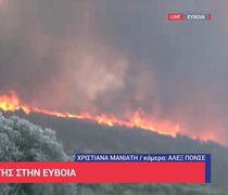 Ανεξέλεγκτα τα δύο μέτωπα της φωτιάς στην Εύβοια – Ανυπολόγιστες καταστροφές – Στο νοσοκομείο πυροσβέστες
