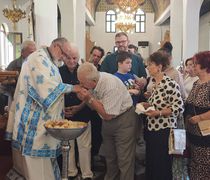 Α’ Κυριακή Λουκά, εορτή Οσίου Χαρίτωνος ο Σεβασμιώτατος στον ΙΝ Αγίων Πάντων Κω