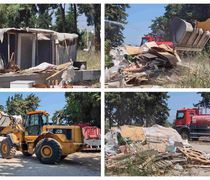 Ξεκίνησε η απομάκρυνση των Ρομά από την πόλη- Γκρεμίστηκαν οι παράγκες στο πάρκινκ στις “Σημαίες”