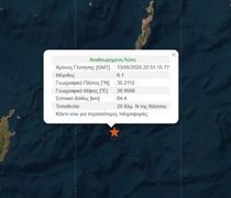 Καθησυχαστικός ο Ε. Λέκκας για τα 6,1 Ρίχτερ νότια της Κάσου 