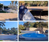 Προετοιμασίες για το σημερινό άναμμα του Χριστουγεννιάτικου δέντρου στο Λιμάνι της Κω