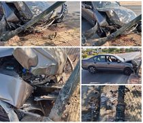 Τροχαίο στο Ζηπάρι - Αυτοκίνητο συγκρούστηκε σε κολώνα 