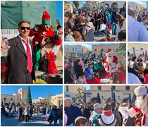 O Άγιος Βασίλης επισκέφτηκε τις γειτονιές της Κω και μοίρασε δώρα