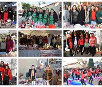 Γιορτινή ατμόσφαιρα και χαμόγελα στο Χριστουγεννιάτικο παζάρι στο Πυλί