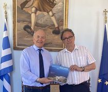 Συνάντηση του Δημάρχου Νισύρου με τον Υφ. Ναυτιλίας και Νησιωτικής Πολιτικής Στέφανο Γκίκα  