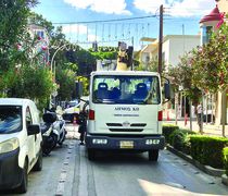 Ξεκίνησε η τοποθέτηση του Χριστουγεννιάτικου στολισμού στην Κω