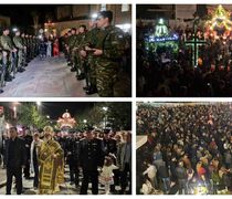 Με μεγαλοπρέπεια η περιφορά των επιταφίων στην Κω και η καθιερωμένη "συνάντηση" στην Πλ. Ελευθερίας