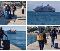 Ήρθε αλλά δεν άραξε (λόγω καιρού και λιμανιού) το πρώτο κρουαζιερόπλοιο στην Κω