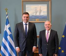 Συνάντηση του Βασίλη Α. Υψηλάντη με τον Υπουργό Ναυτιλίας Βασίλη Κικίλια  