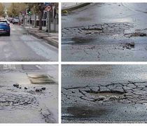 Βομβαρδισμένο τοπίο θυμίζει ο δρόμος στα φανάρια της Ελ. Βενιζέλου στην πόλη της Κω