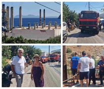 Πυρκαγιά στον εξωτερικό χώρο του Σταθμού Παραγωγής της ΔΕΗ στην Κάλυμνο