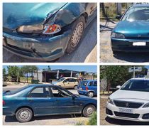Τροχαίο ατύχημα στο Ζηπάρι με σύγκρουση αυτοκινήτων